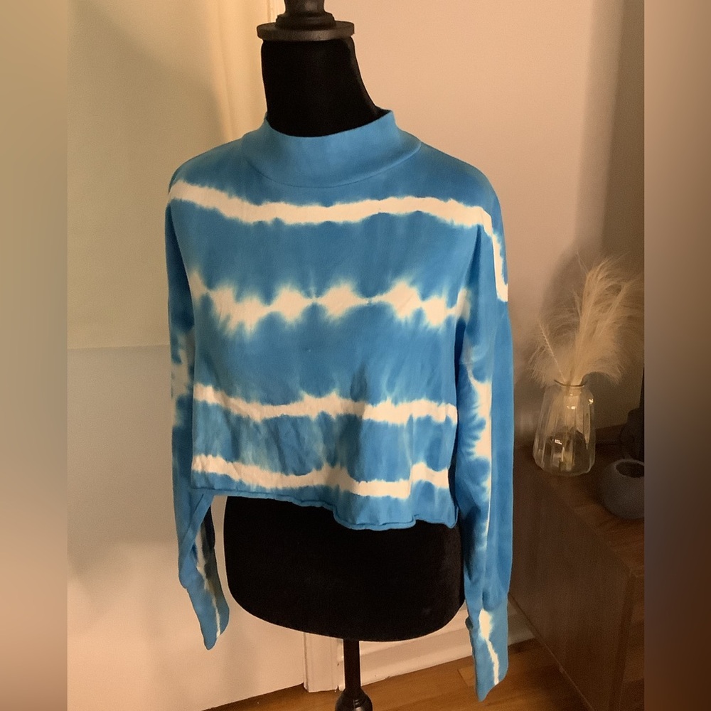 NSF Cropped Tie Dye Shirt